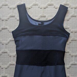 Scott Mcclintock Vintage Navy Velvet 90s Y2K Dress Sz 6 Petite